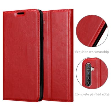 Realme X2 / XT / Oppo K5 lommebokdeksel case (rød)