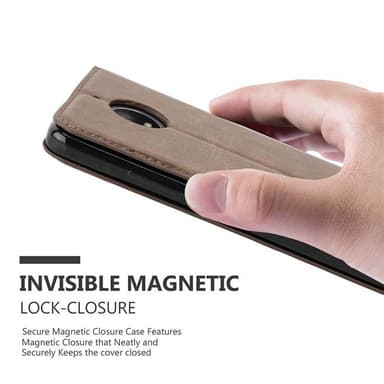 Motorola MOTO E4 lommebokdeksel case (brun)