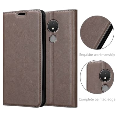 Nokia C21 lommebokdeksel case (brun)