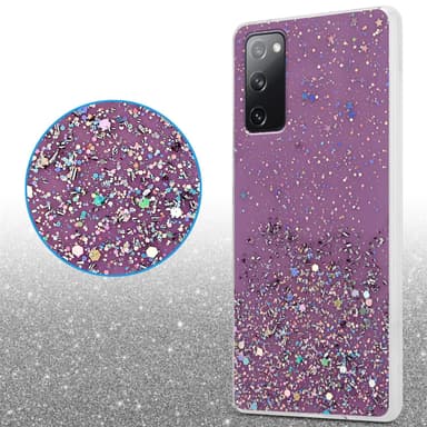 Samsung Galaxy S20 FE Silikondeksel Glitter (lilla)