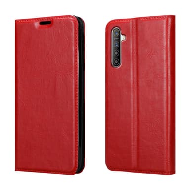 Realme X2 / XT / Oppo K5 lommebokdeksel case (rød)