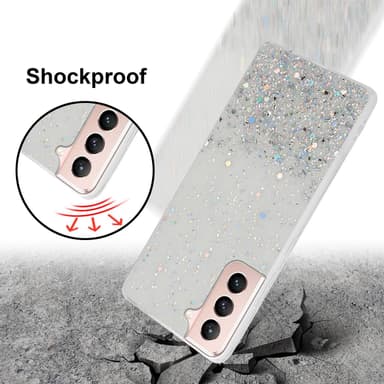 Samsung Galaxy S21 5G Silikondeksel Glitter