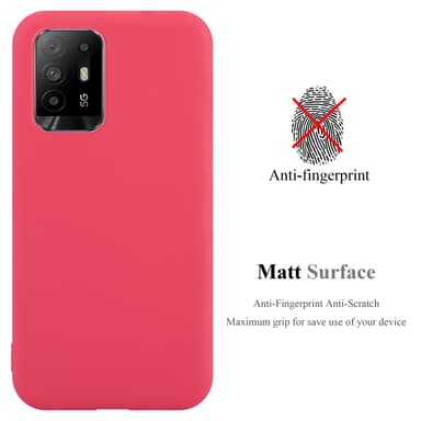 Deksel Oppo A94 5G Silikon cover (rød)