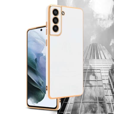 Samsung Galaxy S21 FE silikondeksel case (Hvit)