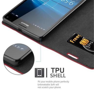 Nokia Lumia 950 XL lommebokdeksel case (rød)
