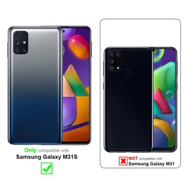 Samsung Galaxy M31s Skjermbeskytter Skärmskydd (svart)