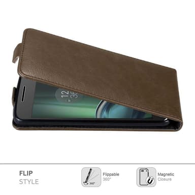 Motorola MOTO G4 PLAY deksel flip cover (brun)