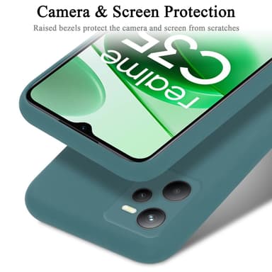 Realme C35 / Narzo 50A PRIME silikondeksel case (grønn)