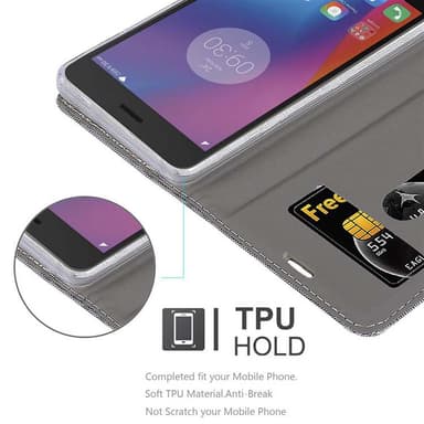 Lenovo K6 / K6 POWER lommebokdeksel etui (grå)