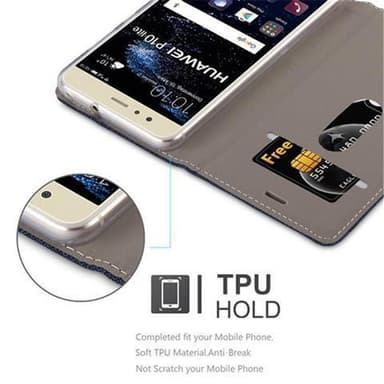 Huawei P10 LITE lommebokdeksel etui (blå)