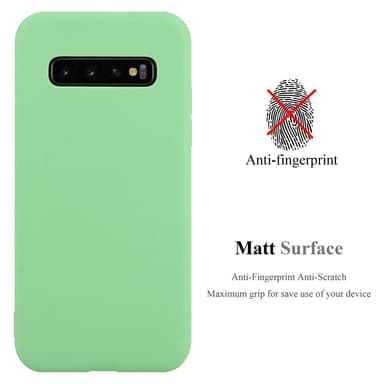 Deksel Samsung Galaxy S10 PLUS Silikon cover (grønn)