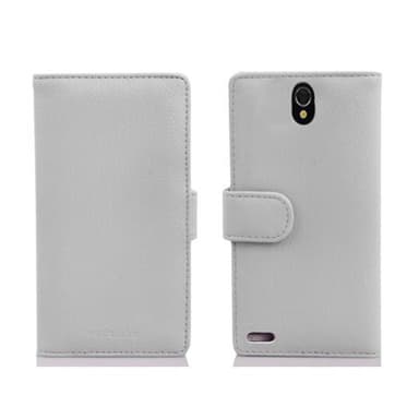 Huawei ASCEND G610 lommebokdeksel etui (hvit)