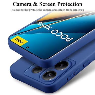 Xiaomi Poco X6 silikondeksel case (Blå)
