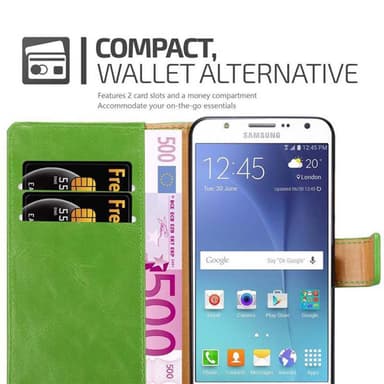Samsung Galaxy J7 2015 lommebokdeksel etui (grønn)