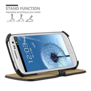 Samsung Galaxy S3 / S3 NEO lommebokdeksel case (svart)