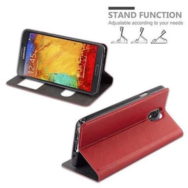 Samsung Galaxy NOTE 3 lommebokdeksel cover (rød)