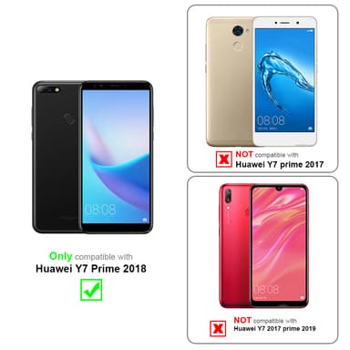 Deksel Huawei Y7 PRIME 2018 Veske (Svart)