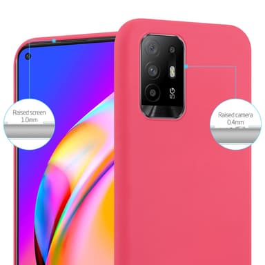 Deksel Oppo A94 5G Silikon cover (rød)