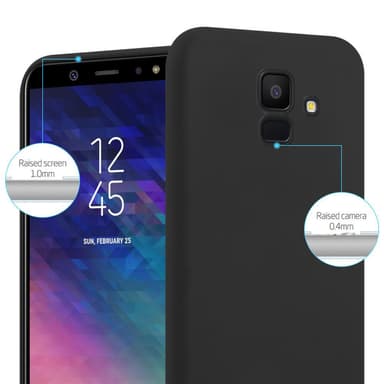 Deksel Samsung Galaxy J6 2018 Silikon cover (svart)