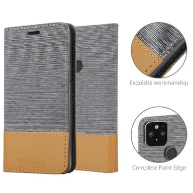 Google PIXEL 5 lommebokdeksel etui (grå)