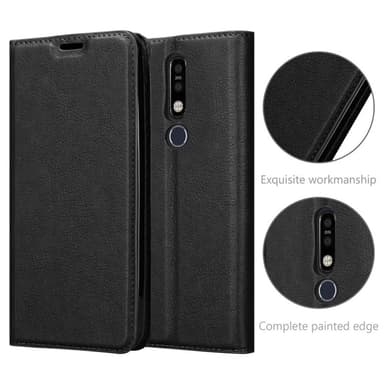 Nokia 8.1 lommebokdeksel case (svart)