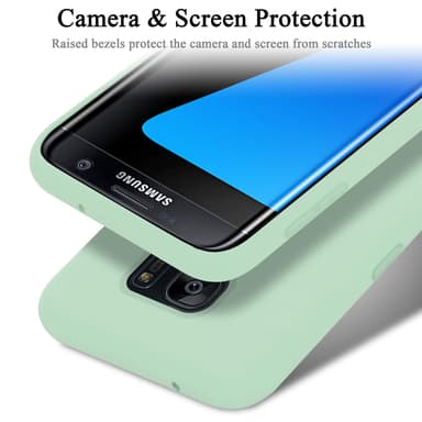 Samsung Galaxy S7 EDGE silikondeksel case (grønn)