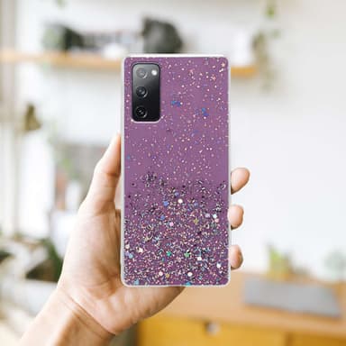 Samsung Galaxy S20 FE Silikondeksel Glitter (lilla)