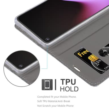 Google PIXEL 5 lommebokdeksel etui (grå)