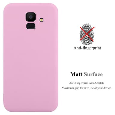 Deksel Samsung Galaxy J6 2018 Silikon cover (rosa)