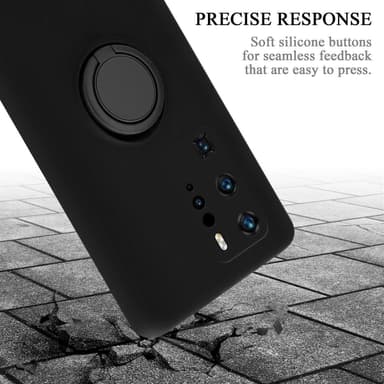 Deksel Huawei P40 PRO / P40 PRO+ Ring Case (svart)