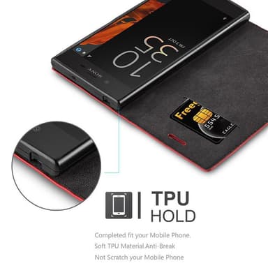 Sony Xperia XZ / XZs lommebokdeksel case (rød)