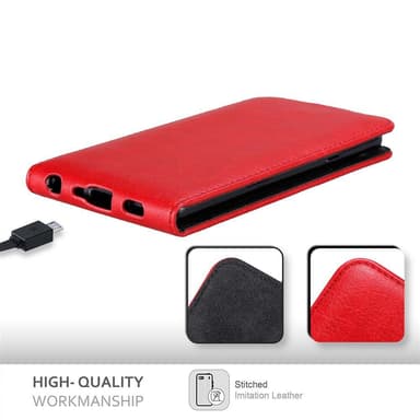 LG G7 ThinQ / FIT / ONE deksel flip cover (rød)
