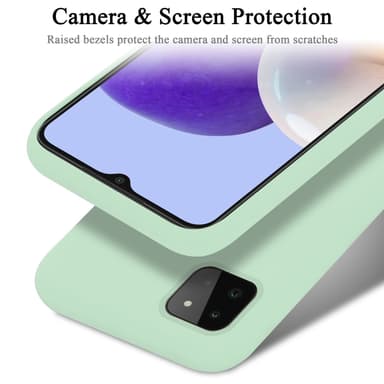 Samsung Galaxy A22 5G silikondeksel case (grønn)