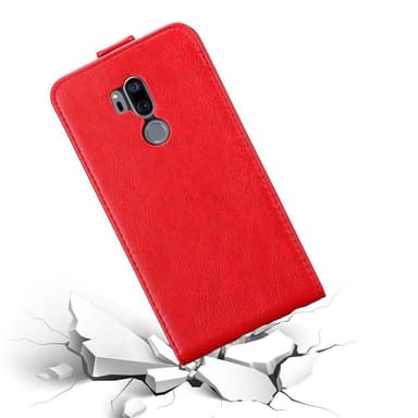 LG G7 ThinQ / FIT / ONE deksel flip cover (rød)