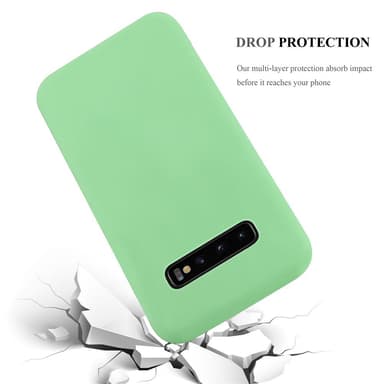 Deksel Samsung Galaxy S10 PLUS Silikon cover (grønn)