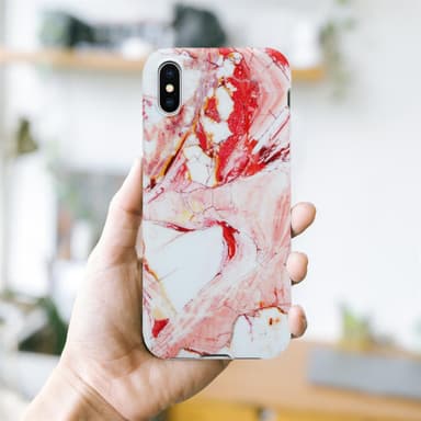iPhone X / XS lommebokdeksel etui (rosa)