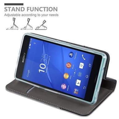 Sony Xperia Z3 COMPACT lommebokdeksel etui (grå)