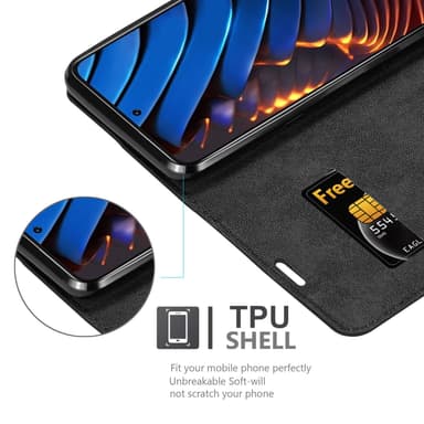 Xiaomi POCO X3 GT lommebokdeksel case (svart)