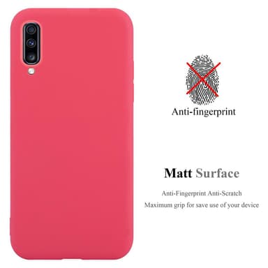 Deksel Samsung Galaxy A70 / A70s Silikon cover (rød)