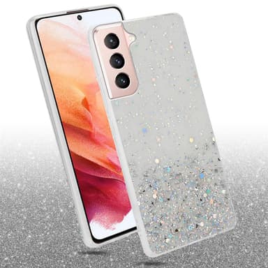 Samsung Galaxy S21 5G Silikondeksel Glitter