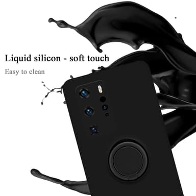 Deksel Huawei P40 PRO / P40 PRO+ Ring Case (svart)