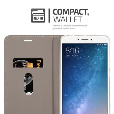 Xiaomi Mi MAX 2 lommebokdeksel etui (blå)