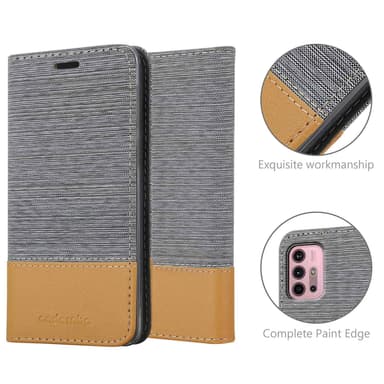 Motorola MOTO G10 / G30 lommebokdeksel etui (grå)