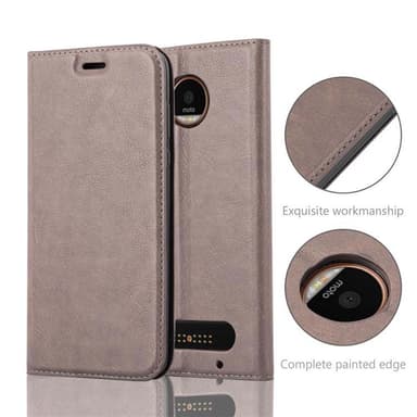 Motorola MOTO Z2 lommebokdeksel case (brun)