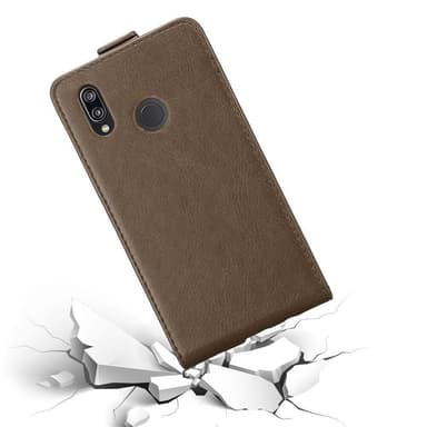 Huawei P20 LITE 2018 / NOVA 3E deksel flip cover (brun)