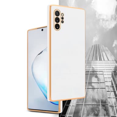 Samsung Galaxy NOTE 10 PLUS silikondeksel case (hvit)