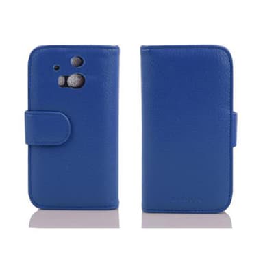 HTC ONE M8 lommebokdeksel case (blå)