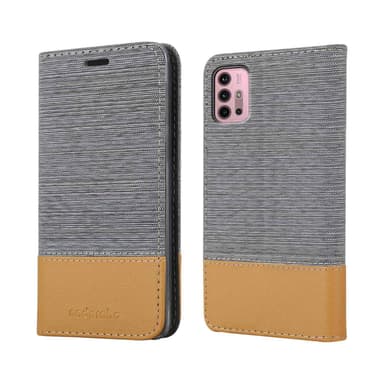 Motorola MOTO G10 / G30 lommebokdeksel etui (grå)