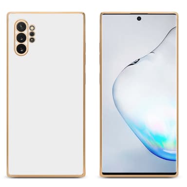 Samsung Galaxy NOTE 10 PLUS silikondeksel case (hvit)