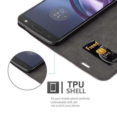 Motorola MOTO Z2 lommebokdeksel case (brun)